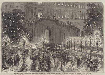 I giardini delle Tuileries nella notte del ballo dato all